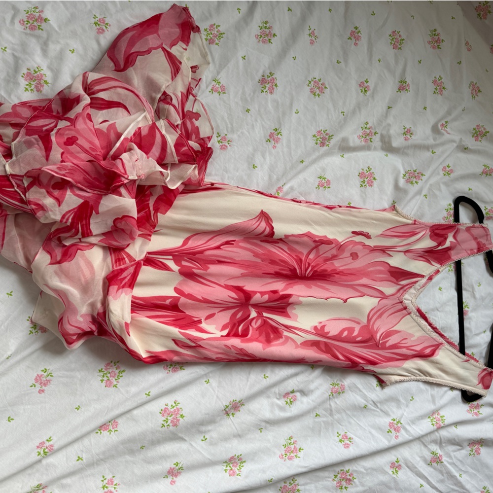 Vintage Floral Y2K Dress Gown - Picture 15 of 15